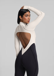 Two-Tone Full-Length Catsuit